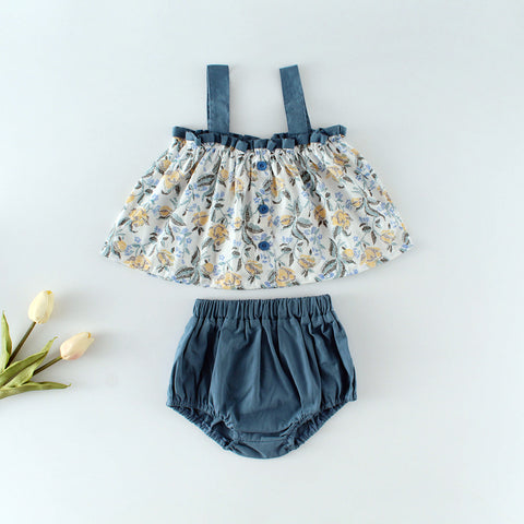 Conjunto dos piezas Flowerchic 100% algodón