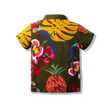 Bella polera estilo hawaiiano, veraniego y hermoso diseño
