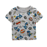 Entretenida y original polera estilo cómic de dinosaurios 100% algodón
