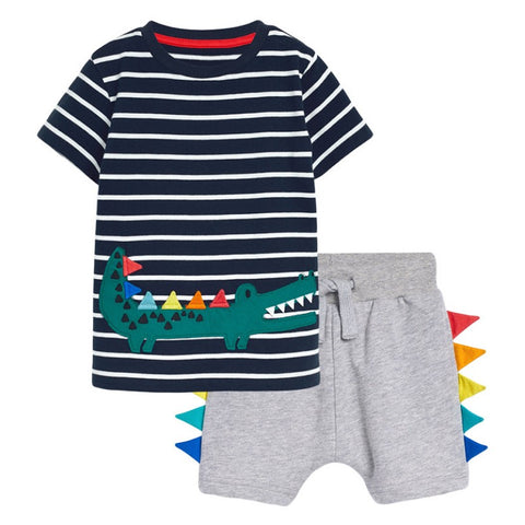 Conjunto dos piezas Cocodrilo, 100% algodón