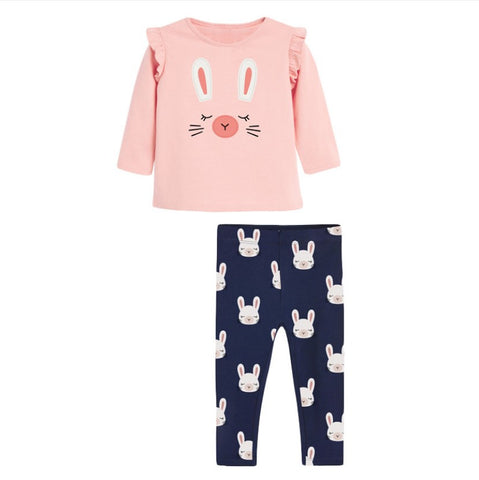 Conjunto dos piezas Pink rabbit 100% algodón