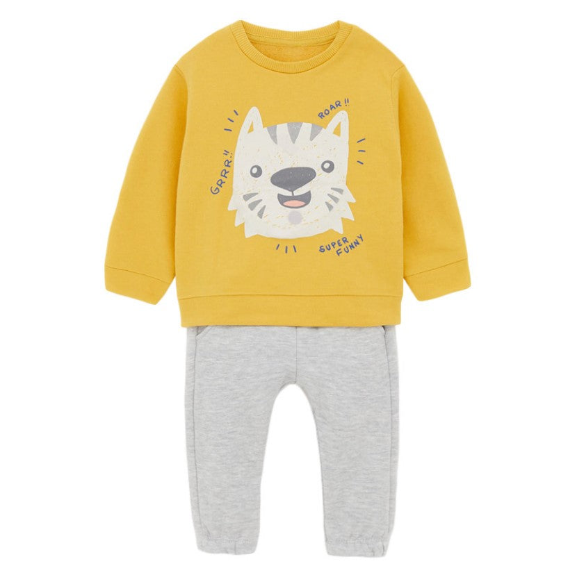 Buzo 100% algodón estampado tigre bebé