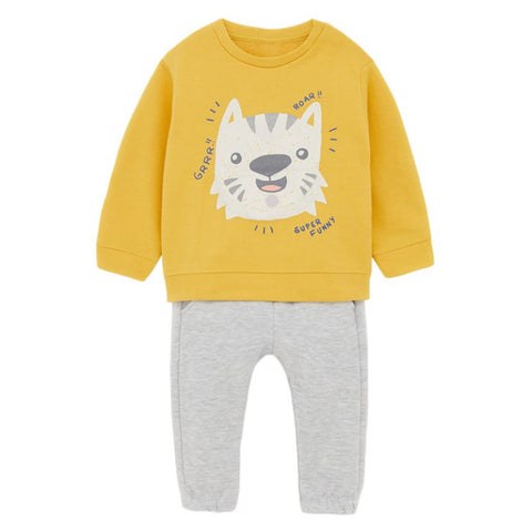 Buzo 100% algodón estampado tigre bebé