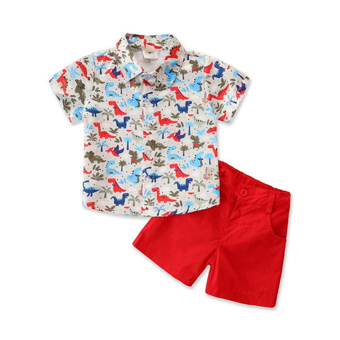 Conjunto SUMMER BOY, camisa y short algodón