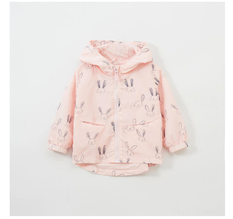 Bellísimo cortavientos impermeable rosado forrado, femenino y exclusivo