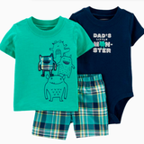 Conjunto 3 piezas Monster Little Boy