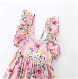 Precioso vestidos floreados amarrados espalda, incluyen cintillos