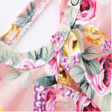Precioso vestidos floreados amarrados espalda, incluyen cintillos