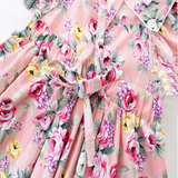 Precioso vestidos floreados amarrados espalda, incluyen cintillos