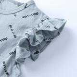 Conjunto delicado de lino de algodón, incluye polera tipo vestido + short bombacha