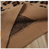 Sweater animal print leopardo tonos café