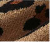 Sweater animal print leopardo tonos café