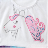 Vestido unicornio verano para niñas bello diseño y colores