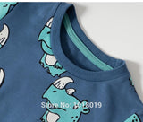 Polerón celeste unisex, diseño rhino, 100% algodón