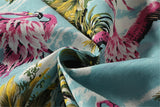 Camisa veraniega, diseño topísimo flamencos y palmeras