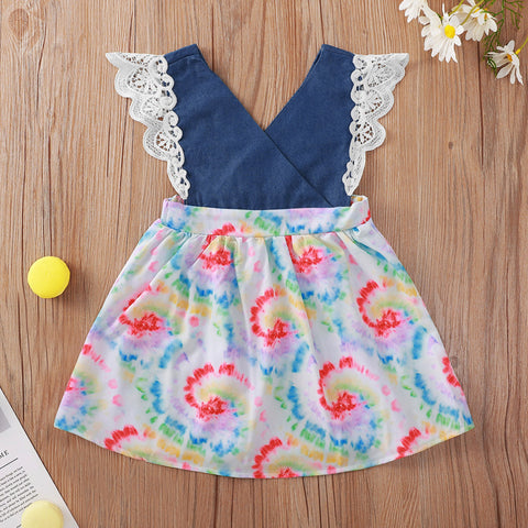 Vestido Summer vibes, denim y algodón