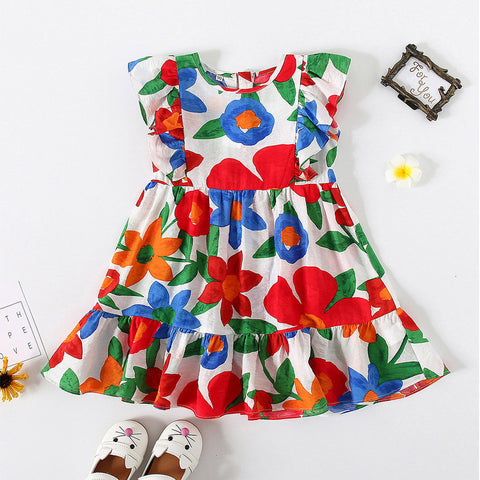 Vestido floral Summer colors, 100% algodón