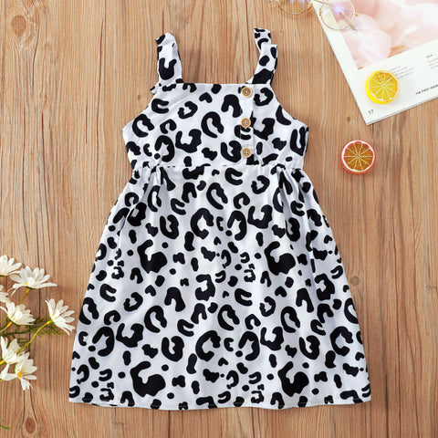 Vestido Animal print tres botones