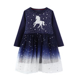 Vestido manga larga Shining stars, lindo modelo 100% algodón