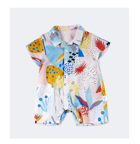 Enterito unisex camisero Baby Hawaii 100% algodón