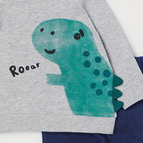 Buzo 100% algodón estampado dinosaurio