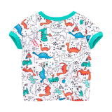 Conjunto dos piezas Dinosaurios comic, modelo 100% algodón