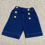 Short jeans elasticado detalle botones
