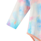 Precioso y exclusivo conjunto flores estilo tie-dye, incluye cintillo